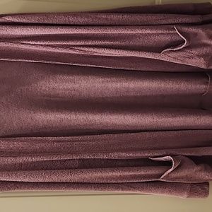 Market & Spruce brushed knit two pocket cardigan. XLP. Dark purple.